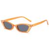 Moda europea y americana nueva transfronteriza Gafas de sol de gato con diamantes multicolor marco pequeño fiesta de baile hip hop gafas de sol para damas