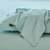 Fundas de almohada 100% algodón 48x74cm, juego de dos, para uso doméstico, funda interior individual de color liso de algodón puro para adulto