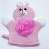 Bola de banho infantil macia e fofa sem pele, nova bola de banho com desenho animado e flor de banho, luvas de banho de uso duplo