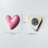 Pegatinas magnéticas fijas para refrigerador con mensaje de amor, galvanizadas en acrílico, edición en blanco y negro