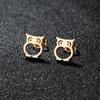 Aretes de Primavera Nuevos de Acero Inoxidable para Animales Pequeños para Mujer Ins Aretes Pequeños Frescos de Mariposa, Búho, Serpiente Curva en Stock