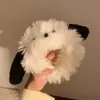 Faixa de cabeça fofa com orelhas de panda para lavar o rosto, faixa de cabeça de pelúcia de desenho animado com coroa alta para mulheres, faixa para maquiagem e lavar o cabelo, acessório de cabelo