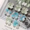 Gradiente Fresco Sensación de Pintura al Óleo Trébol de Cuatro Hojas Adorno Acrílico Pegatina DIY Arete Pendiente Accesorios para el Cabello Pinzas para el Cabello Accesorios