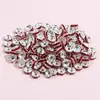 50 Piezas Pulseras Tobilleras de Hilo con Cuentas de Diamantes Circulares de Colores Cuentas Espaciadoras Círculos Redondos de Pedrería Accesorios de Joyería DIY