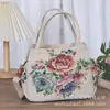 Bolso tote de estilo étnico nuevo, bolso casual de tela versátil, para hombro, mano y cruzado, bolso de dama multiusos