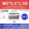 Casquillo de Rosca de Alambre de Acero Casquillo de Rosca de Alambre de Acero Inoxidable 304 Protector de Rosca Rosca Gruesa Métrica Casquillo de Tornillo M2 M2.5 M3 M4 M5