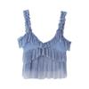 Exportación Transfronteriza Ropa de Mujer 2025 Primavera y Verano Estilo Europeo y Americano Top de Encaje con Tirantes + Traje de Falda Mujer M6155/6