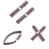 Camisa Estilo Francés XYT Anillo Elástico en la Manga Puño Puño Anillo para el Brazo Camisa para Hombre y Mujer Pulsera de Camarero Cinturón para el Brazo Manga