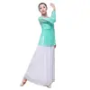 Body de Gasa Danza Clásica, Ropa Elegante de Performance para Mujer, Estilo Chino Hada Ropa Básica de Entrenamiento Danza Top
