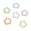 Pendientes Colgantes Llavero Colgante de Flor de Ciruelo Hueca de Estrella Acrílica Japonesa y Coreana Estrella de Cinco Puntas Accesorios para Joyería DIY 1 Paquete