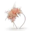 Sombrero de Mujer Sombrero para Fiesta de Té Malla Floral Diadema con Plumas Accesorio para el Cabello Pinza para el Cabello Sombrero Vintage para Fiesta de Té Sombrero Derby para Niñas
