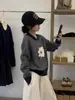Tricô Feminino Listrado Estilo Retro Chic Coreano 2025 Novo Estilo Outono, Top Macio Waxy Estilo Preguiçoso