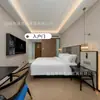 Muebles de Hotel de la Ciudad de Jinjiang Habitación Estándar Juego Completo de Camas Dobles para Casas de Huéspedes, Camas Específicas para Hotel, Fábrica de Muebles para Habitaciones Modelo de Renovación