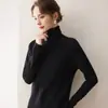 Novedad Otoño/Invierno 2026 Ropa para Mujer Color Sólido Sencillo Suéter de Cuello Alto Lana Suave de Cachemira Tejido Base