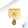 Módulo en Stock DIY Nuevo Colgante Dorado para Jóvenes Pulsera Modular Italiana Gancho Soldado de Acero de Titanio Pulsera Versátil