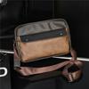 Nuevo Bolso de Hombro de Cuero Esmerilado Retro Coreano para Hombre Bolso Cuadrado Pequeño de Hombro Bandolera Mochila Casual Venta al por Mayor