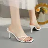 Sandalias de Tacón Alto Minimalistas de Moda Estilo Francés con Tacones Finos, Nuevas Sandalias de Tira Versátiles 2025 para Mujer, Moda de Verano para Exteriores