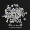 Cuentas Checas 6*4mm Doble Agujero Forma de Rombo Color Picasso Vintage Cuentas de Vidrio Pulsera DIY