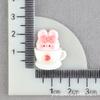 Adornos para la Cabeza DIY Conejo Resina Accesorios Pegamento Crema Animal de Dibujos Animados Funda para Teléfono Materiales para Accesorios para el Cabello Zuecos Parches DIY