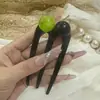 Pasador de Pelo Simple con Perlas de Tres Dientes de 8cm Artefacto para el Cabello en la Parte Posterior de la Cabeza Pasador Elegante Estampador de Cabello Moda Pasador de Cabello Peine de Cabello