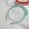 Aro de Cabelo de Aniversário para Meninas Acessórios de Cabeça para Fotos com Atmosfera Estilo Igual de Blogger da Ins Acessórios de Cabelo para Festa Cor Fofa Headwear