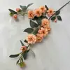 Tecido revestido flores de camélia artificiais para decoração de casa, hotel, shopping e casamento, buquê de flores artificiais