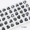 Dongzhou Diamante para Unhas 10*8.8mm Coração Geométrico Fundo Pontiagudo Diamante DIY Brincos Joias Diamante Brilhante Decoração de Unhas Diamante