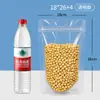 Bolsas Transparentes Auto-Soportantes Hechas de Nuevos Materiales, Seguras para Contacto con Alimentos, Bolsas con Cierre Fácil de Romper, Bolsas Ecológicas a Prueba de Humedad, Bolsas con Sellado de Ocho Lados para Granos, Personalizables