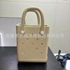 Nova Bolsa Feminina de Verão para Férias na Praia Simples de Eva Gelatina Bolsa Impermeável Mini Pequena Bolsa com Furos DIY