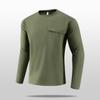 Novos Tops Esportivos Masculinos para Primavera e Outono, para Uso ao Ar Livre, Ciclismo, Montanhismo, com Gola Redonda, Manga Longa, para Treinamento, Corrida, Fitness