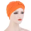 Amazon Sombrero Turbante Suave Trenzado Lateral Multicolor Gorro para Quimioterapia Nuevo Modelo Transfronterizo