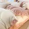 Juego de Ropa de Cama de Lujo de Terciopelo de Leche de Cuatro Piezas Invierno Espesado Felpa Funda Nórdica Terciopelo de Coral Sábana de Cama 2026 Nueva Ropa de Cama