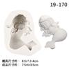 Nuevo Molde de Silicona de Sirena Gordita Cola de Sirena Durmiendo Princesa Bebé Jabón Hecho a Mano Arcilla para Modelar Gel Colgante de Gota