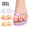 Separador de Dedos en Forma de Pico de Pato de Tres Agujeros Chanclas Sandalias Chanclas Separador de Dedos Juanete Separador de Dedos Superpuestos