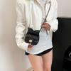 Bolso de Lazo Simple Lindo de Estilo Coreano Bolso Trendy para Mujer 2025 Nuevo Primavera Diamante a Cuadros Bolso de Hombro para Comercio Exterior