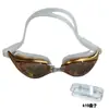 Equipo y Suministros de Grado Profesional, Gafas de Natación, Gafas de Natación Electroplateadas Transfronterizas, Impermeables y Antivaho, Ventas Directas de Fábrica, Gafas de Natación Antivaho para Adultos