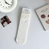 Meias cano médio de algodão para crianças, primavera e verão, com trama de rede, desodorantes, absorventes de suor, sem costura, curinga, meias Zhuji atacado, meias femininas