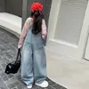 Conjunto de Primavera y Otoño para Niñas 2026 Nueva Moda Casual Holgado Peto Conjunto de Dos Piezas Estilo Transfronterizo de Moda