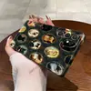 Moldura de Pintura a Óleo Vintage Estilo Palácio Europeu Capa de Celular Gato S25 Furo Fino Capa Rígida Camada Única Ultra-fina Galaxy S26