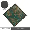 Nuevo posavasos de té chino tela de brocado jacquard posavasos aislante cuero de doble cara bandeja de té juego de té accesorios para ceremonia del té