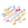 Rueda de Cuentas de Cristal de Imitación Acrílica Cuentas Planas Cuentas para Cuerda Hechas a Mano para Bricolaje Cuentas Sueltas Materiales para Hacer Joyería Pulseras Collares