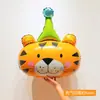 Balão de Filme de Alumínio Tema Circo Crianças Bebê Primeira Festa de Aniversário Animal Jardim de Infância Escola Festa Decoração