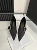 Zapatos Mary Jane de Tacón Grueso Estilo Francés Punta Fina Británica para Mujer, Nuevo Modelo 2023, Zapatos de Cuero Versátiles Negros para el Trabajo