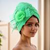 Amazon Aliexpress Comercio Exterior Nuevo Modelo Capa Espacial Flor Pegajosa Sombrero de Sandía Pañuelo para la Cabeza Sombrero Africano Venta Directa de Fábrica