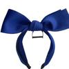 Diadema Azul Klein con Lazo Grande y Bordes Anchos del Mismo Estilo que Zhang Tianai y Diadema de Calavera Alta Exagerada Accesorios para el Cabello para Mujeres