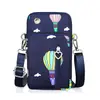 Nuevo Bolso para Teléfono Móvil para Mujer Crossbody Mini Bolso Pequeño Tres Capas Cremallera Bolso de Tela de Nailon Vertical de Mano Monedero de Monedas Bolso de Brazo