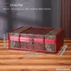 Caja de Almacenamiento de Joyería de Madera Clásica Personalizada de Escritorio Tamaño Grande Caja de Almacenamiento de Gama Alta con Cerradura Caja para Documentos Caja Retro para Fotografía