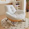 Sofá Perezoso Estilo Japonés Silla Mecedora Individual para Balcón, Sala de Estar, Dormitorio, Ocio, Se Puede Sentar o Acostar, Pingüino de Cáscara de Huevo de Lujo