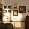 Pintura Decorativa Vintage para Sala de Estar Estilo Francés, Arte de Pared Combinado Tridimensional Hecho a Mano, Pintura para Colgar en Comedor Arte Retro Maillard