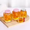 Botellas dispensadoras de miel de grado alimenticio, de forma cuadrada, para uso doméstico, frascos de vidrio herméticos para almacenar salsa de chile picado, mermelada y otros conservantes